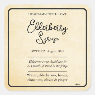 Customizable Elderberry Syrup Label ZEB_05a