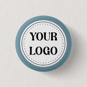 Customizable, elegant, bold & refined 1 inch round button