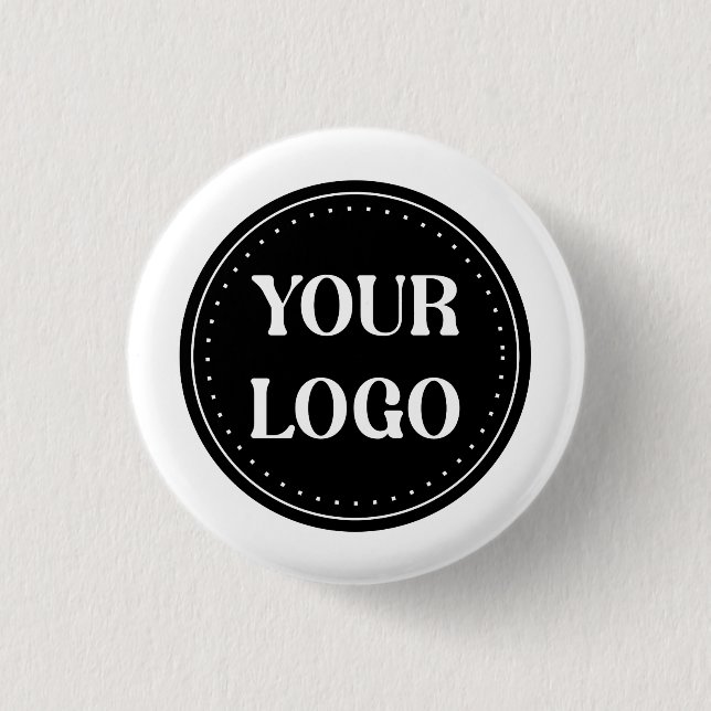 Customizable, elegant, bold & refined 1 inch round button (Front)
