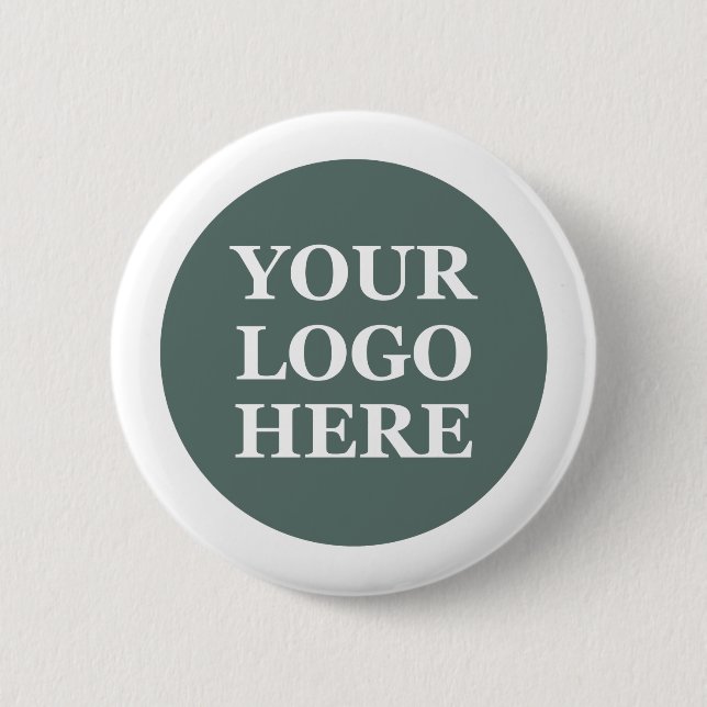 Customizable, elegant, bold & refined 2 inch round button (Front)