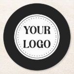 Customizable, elegant, bold & refined round paper coaster<br><div class="desc">This design is accessible to all. Feel free to customize the logo,  images,  Stylish  Design,  Text,  and colours according to your preferences. Thank you very much.</div>