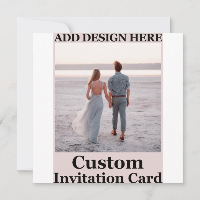 Customizable, elegant, bold & refined save the date (Front)