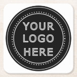 Customizable, elegant, bold & refined square paper coaster<br><div class="desc">This design is accessible to all. Feel free to customize the logo,  images,  Stylish  Design,  Text,  and colours according to your preferences. Thank you very much.</div>