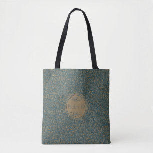 Customizable Elegant Floral Bible Carrying Tote Bag