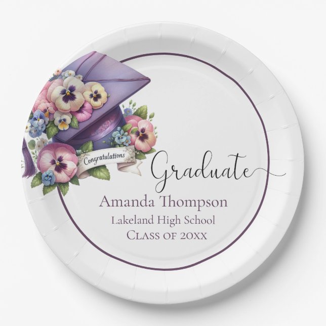 Customizable Elegant Grad Plate (Front)
