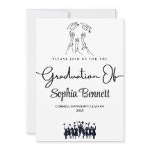 Customizable Elegant Graduation Party Invitation