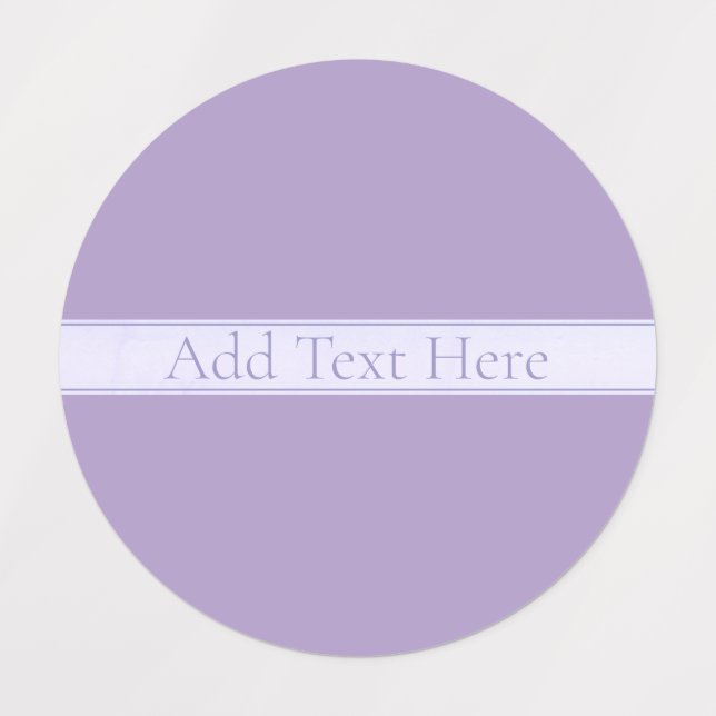 Customizable Elegant Light Lavender Purple (Design 1)