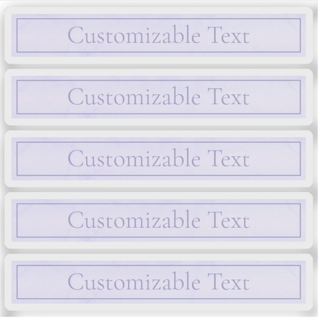 Customizable Elegant Light Lavender Purple (Front)