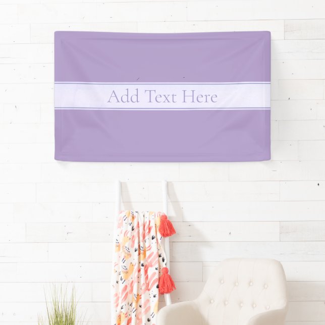 Customizable Elegant Light Lavender Purple Banner (Insitu)