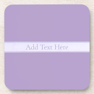 Customizable Elegant Light Lavender Purple Coaster
