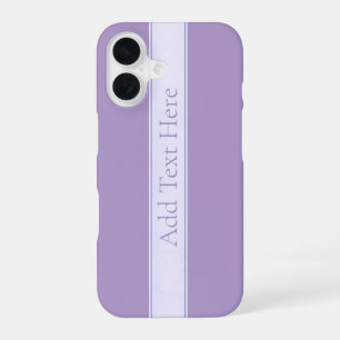 Customizable Elegant Light Lavender Purple iPhone 16 Case