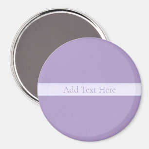 Customizable Elegant Light Lavender Purple Magnet