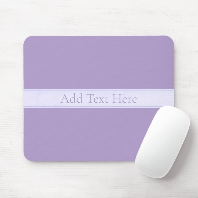 Customizable Elegant Light Lavender Purple Mouse Pad (With Mouse)