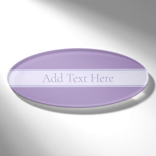 Customizable Elegant Light Lavender Purple Name Tag