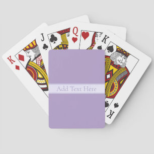 Customizable Elegant Light Lavender Purple Playing Cards