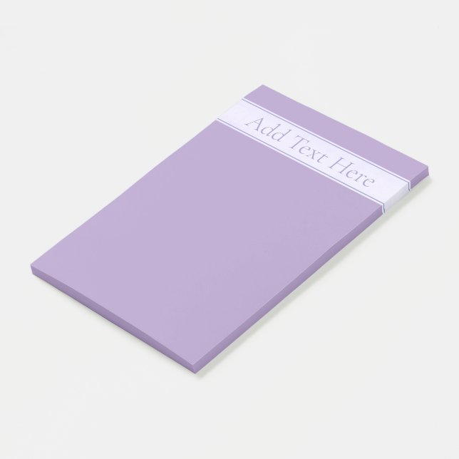 Customizable Elegant Light Lavender Purple Post-it Notes (Angled)