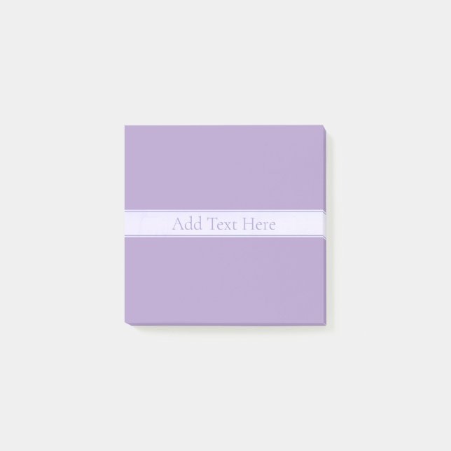 Customizable Elegant Light Lavender Purple Post-it Notes (Front)