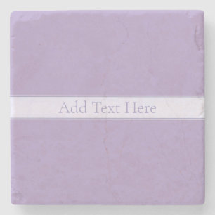 Customizable Elegant Light Lavender Purple Stone Coaster