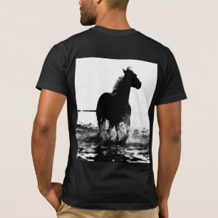 Customizable Elegant Modern Running Horse Pop Art T-Shirt