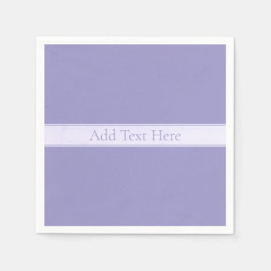 Customizable Elegant Pale Purple Napkin