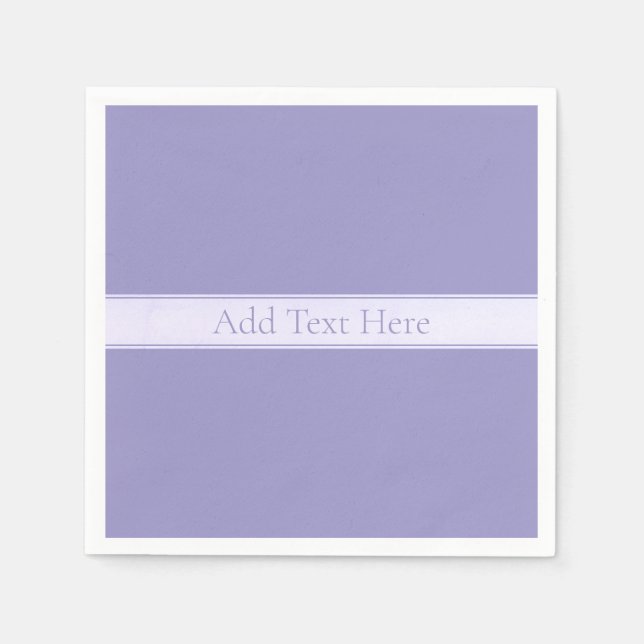 Customizable Elegant Pale Purple Napkin (Front)