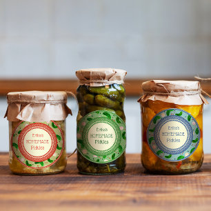 Customizable Elegant Rustic Cute Homemade Pickles
