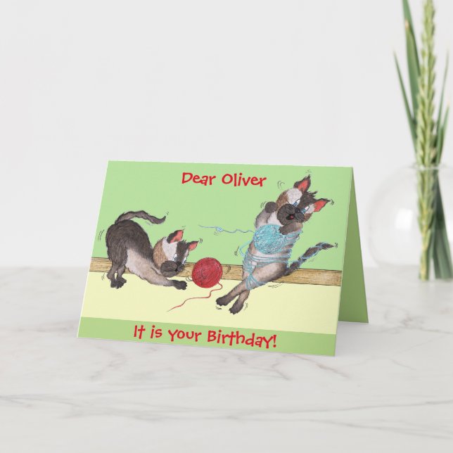 Customizable 'Elvis & Me' Birthday Card (Front)