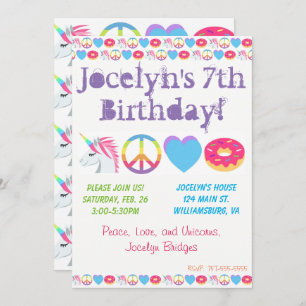Customizable Emoji Birthday Invitation