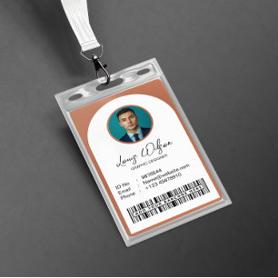 Customizable Employee ID  Badge