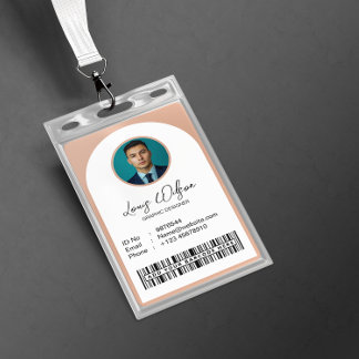 Customizable Employee ID  Badge