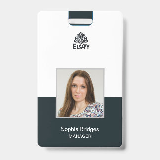 customizable Employee ID Card Badge