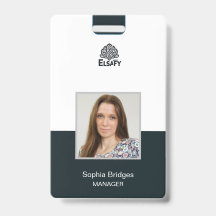 customizable Employee ID Card Badge