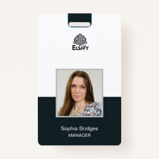 customizable Employee ID Card Badge