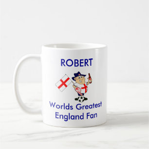 Customizable England Soccer Fan Coffee Mug