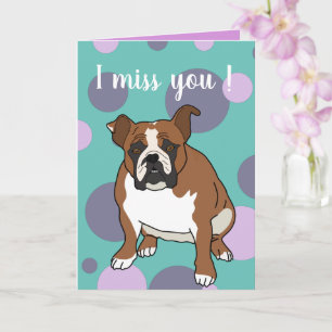 Customizable English Bulldog Card
