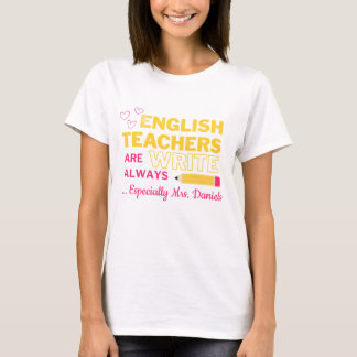 Customizable English Teacher Shirt