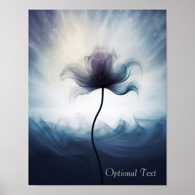 Customizable Ethereal Flower Poster (Front)
