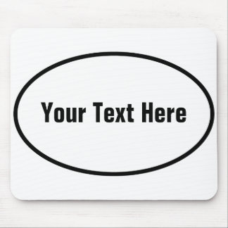 Customizable European Oval Mouse Pad
