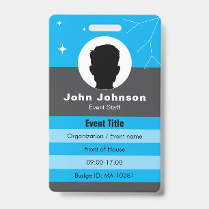Customizable event badge ID