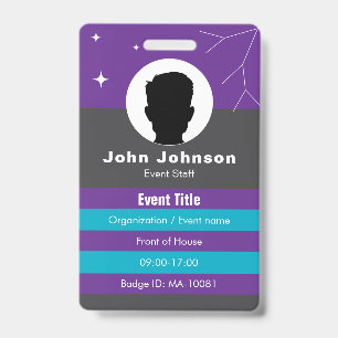 Customizable event badge ID