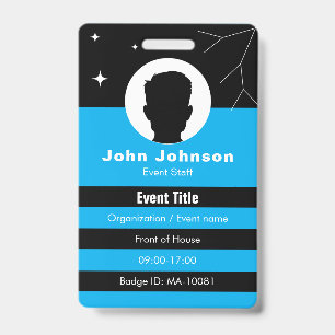 Customizable event badge ID