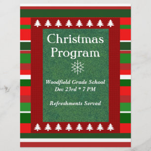 Customizable Event Christmas Program Flyer
