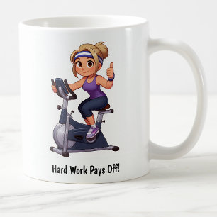 Customizable Exercise Bike Workout Coffee Mug