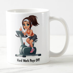 Customizable Exercise Bike Workout Coffee Mug