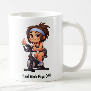 Customizable Exercise Bike Workout Coffee Mug