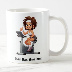Customizable Exercise Bike Workout Coffee Mug