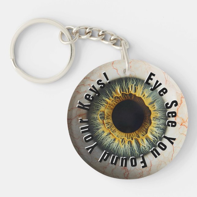 👁️Customizable Eye see your keys Keychain (Front)
