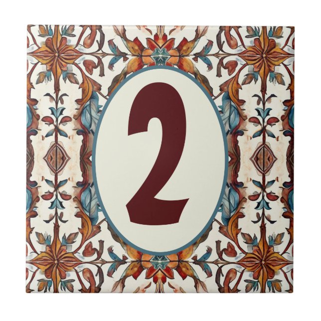 Customizable Fabulous Fall and Blue Tile (Front)