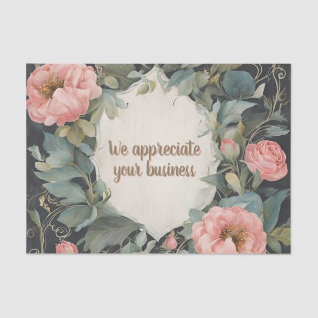 Customizable Fabulous Floral Tissue Paper (Front)