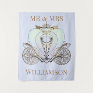 Customizable Fairytale Coach Tapestry